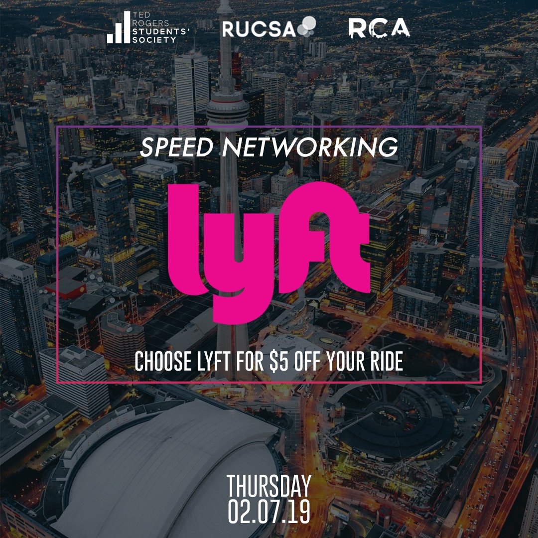All participants attending our Speed Networking event will be receiving a Lyft Code for $5 off their ride!

Apply now for a chance to network one-on-one with industry professionals at 14 Distillery Lane on February 7 from 6-9 PM!

Apply here: tinyurl.com/y78xc8q4