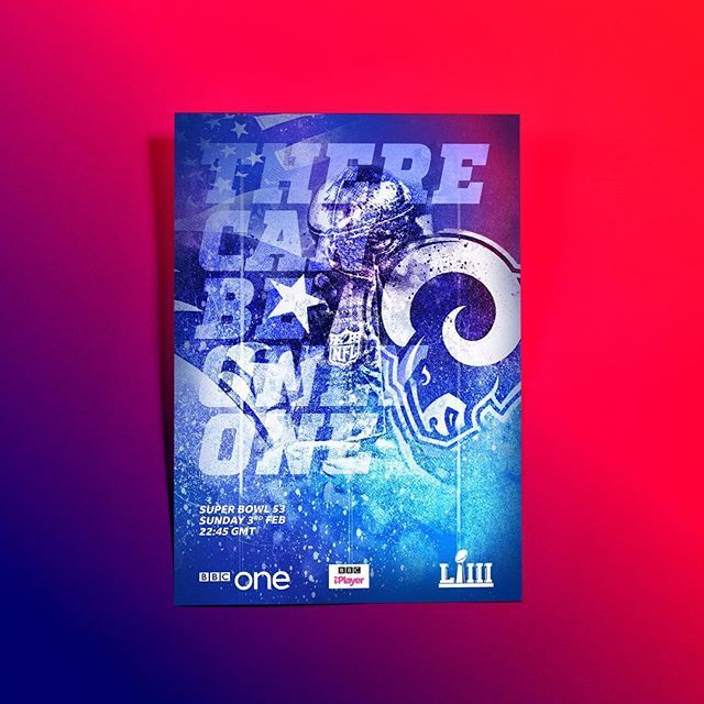 This weekend it’s #superbowl time baby. Remember there can be only ONE. We’ve been working with the wonderful folks over at the BBC to bring their coverage to life. #design #nfl #superbowl #patriots #rams #tv #ads #socials #marketing #sportsmarketing #ad… bit.ly/2MPb2q4
