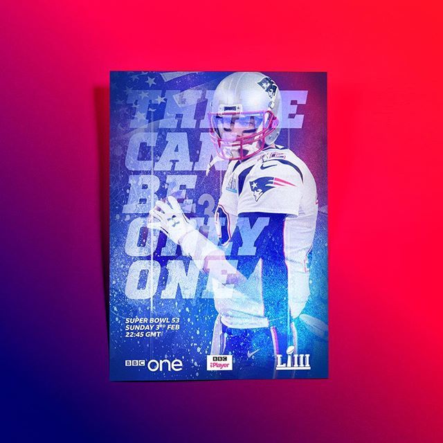This weekend it’s #superbowl time baby. Remember there can be only ONE. We’ve been working with the wonderful folks over at the BBC to bring their coverage to life. #design #nfl #superbowl #patriots #rams #tv #ads #socials #marketing #sportsmarketing #ad… bit.ly/2DNuy2Z