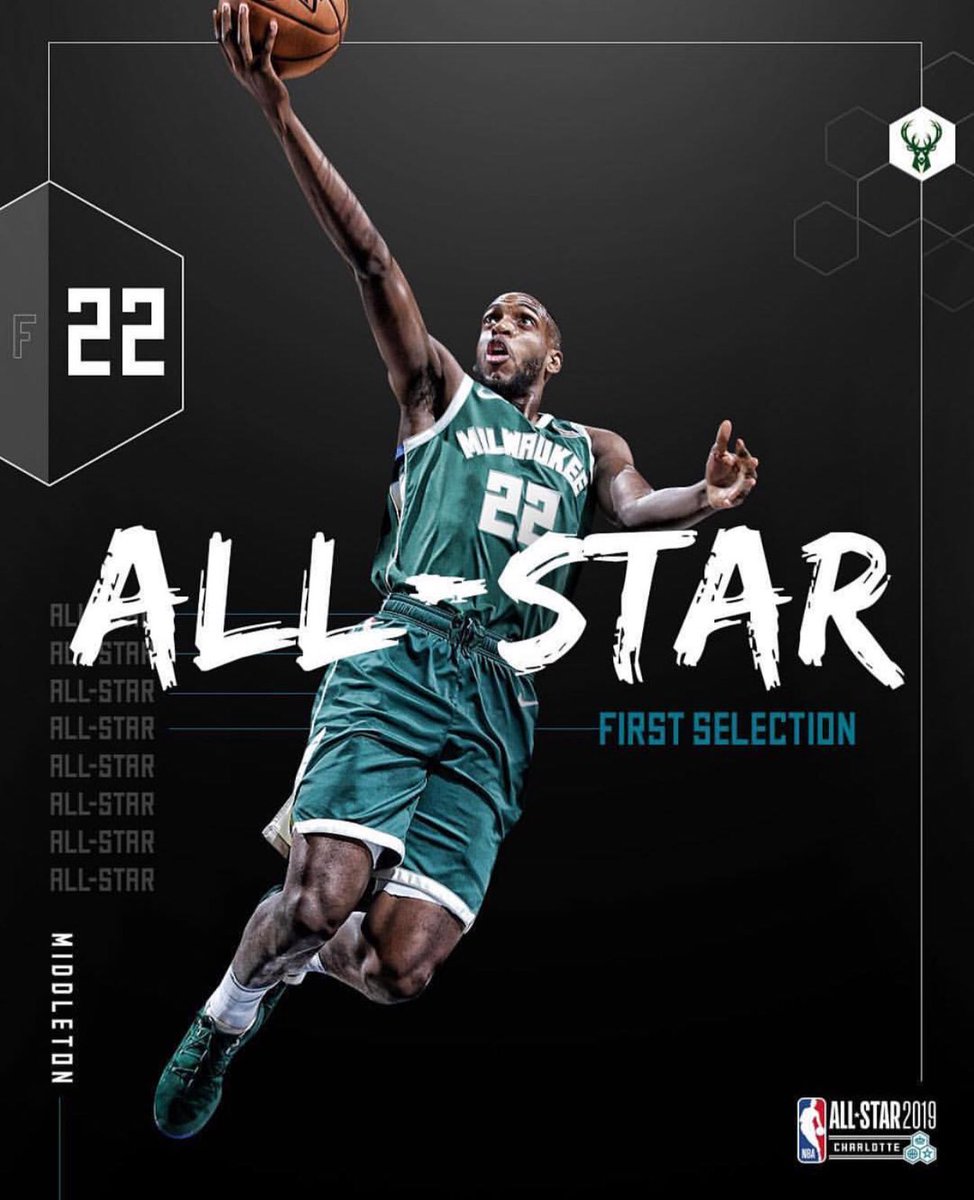 Congrats to <a href="/Khris22m/">Khris Middleton</a> on the All-Star selection!