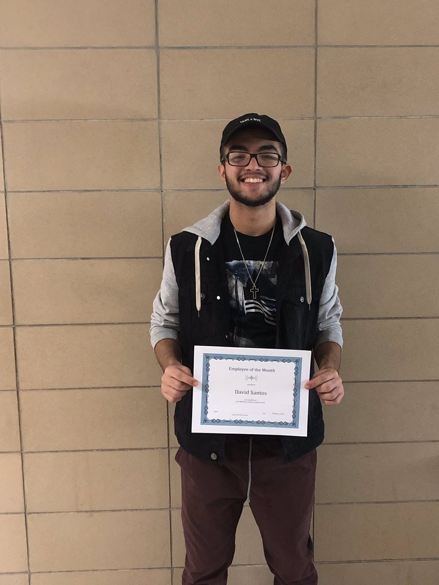 OutlastVE's tweet image. Congratulations to David for being our employee of the month for the month of January