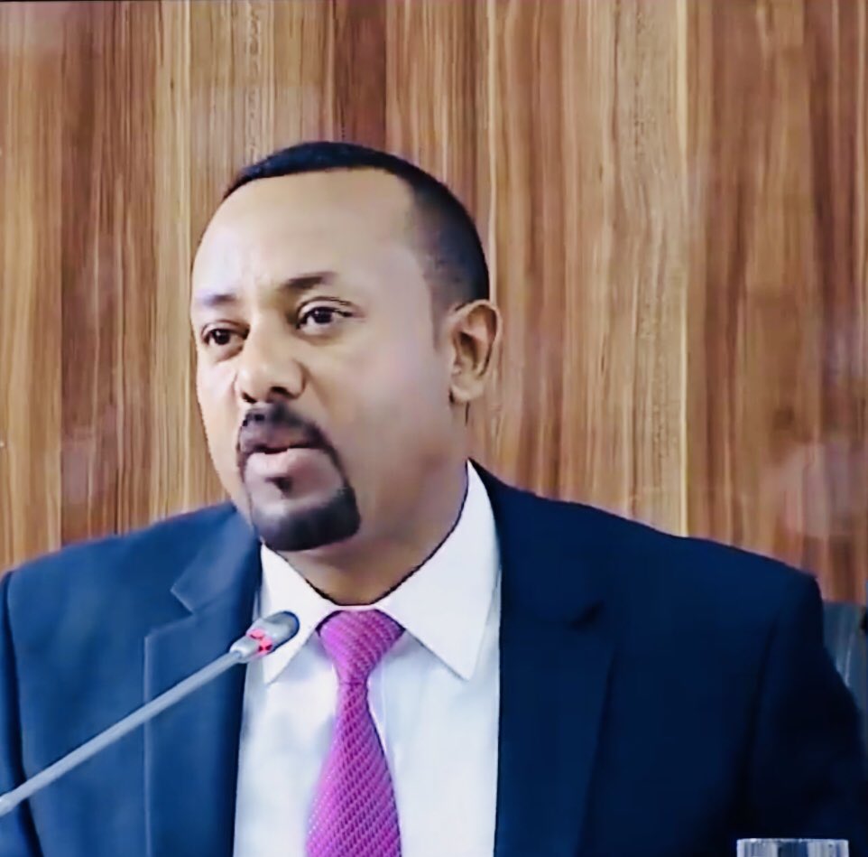 fitsumaregaa's tweet photo. PM Abiy addressed Parliament on the performance of #Ethiopia/n economy. He stated inflation is controlled-growth is positive but export is not! Contraband should be stopped-Trade policy revisited. Jobs are critical &amp; the private sector should be on the driver seat of the economy. https://t.co/Q9wbw6YLcj
