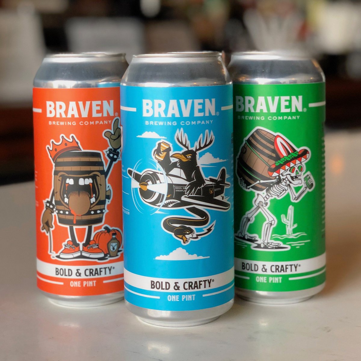 Tomorrow we're releasing 3 styles in 16 oz cans exclusively at our taproom, starting at 2 pm.

Barrel-Aged Scream With Me Imperial Porter
Birds &amp; Snakes &amp; Aeroplanes NEIPA
Barrel-Aged Las Tumbas Spicy Stout

Shouts to <a href="/OldDirtyDermot/">Dermot Reddan</a> for the killer designs!