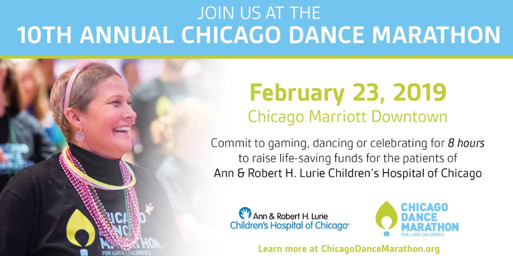 ABoardAlliance's tweet photo. Join us on February 23rd to PARTY WITH A PURPOSE at the Chicago Dance Marathon to support the kids & families at Lurie Children's Hospital. Dance, game or stand for 8 hours to raise life-saving funds. Learn more at https://t.co/mZaVRwonLs #ChicagoDM @LurieChildrens https://t.co/nHRimq4YUB