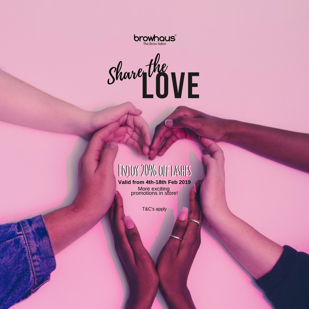Browhaus is sharing the love this Valentines with 20% off all lash treatments. Tints, lifts &amp; extensions. Two weeks only from Monday the 4th of February!

#browhausuk #londonbrowarchitects #selflove