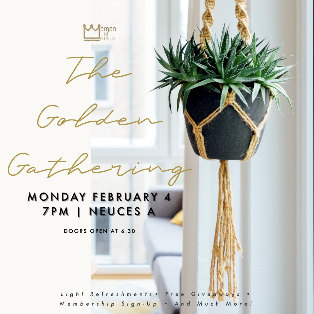 WomenofGoldUTA's tweet image. Make sure your calendars are marked for this Monday! The Golden Girls are expanding the family and we want you! 
—
We’re accepting membership dues at the meeting of $25! Please DM us for more information! ✨ #TheGoldenGathering #GoGolden