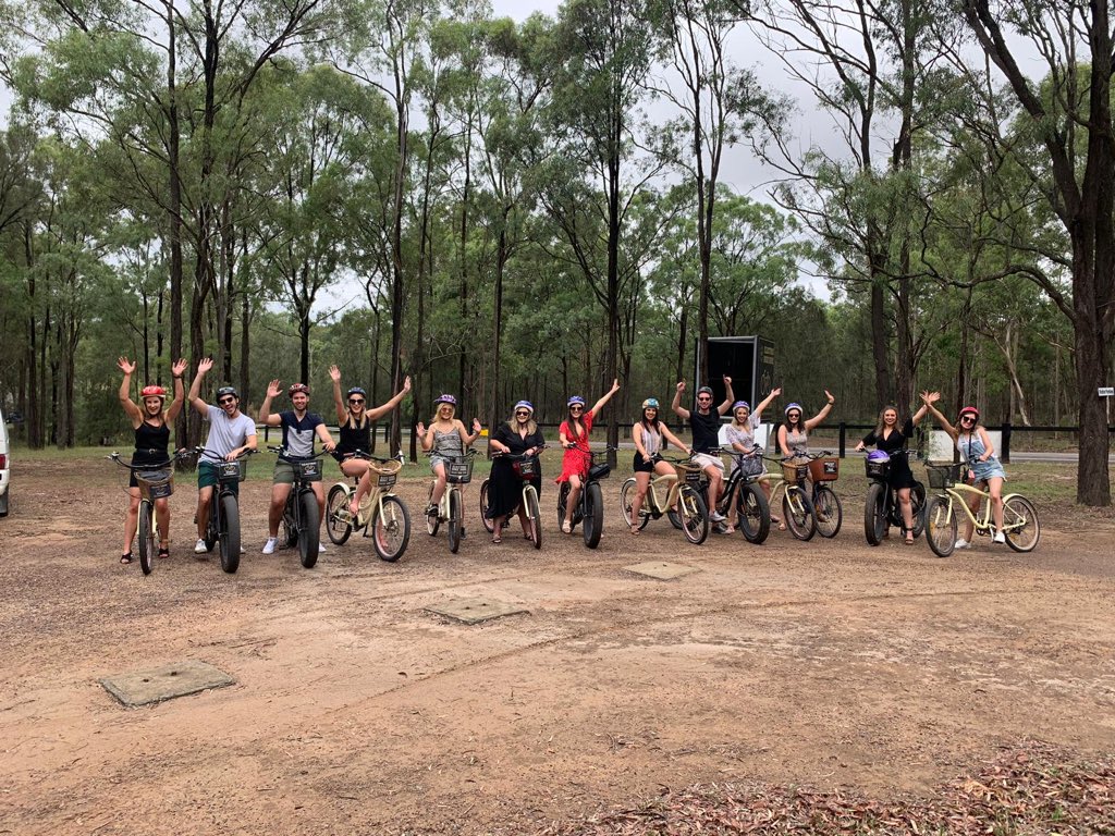 And we’re off to explore #HunterValley by bike 🍷