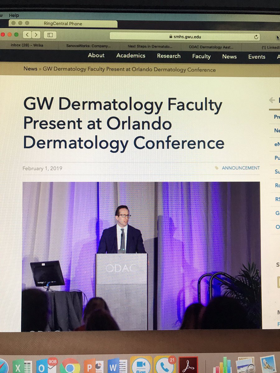 ODAC_Derm's tweet photo. Proud of and thankful for the @GWSMHS #dermatology faculty for speaking at our sold out conference https://t.co/tu87y3BJzq https://t.co/Fs6h7kf9cD