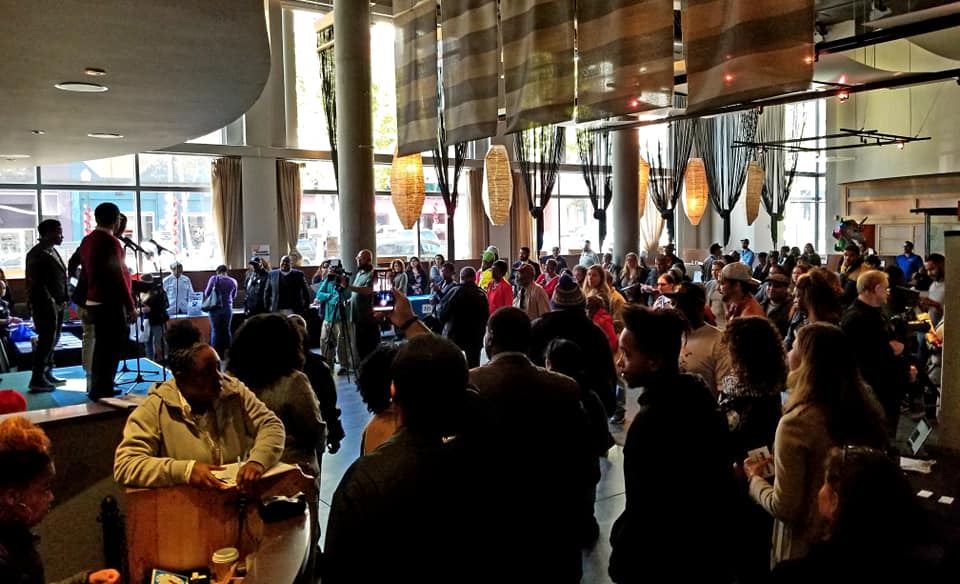 SFHDC's tweet photo. SFHDC and our partners see progress in the opportunities created with our activation of the Fillmore Heritage Center. Case in point is a Community Employment and Training Fair attended by dozens of job seekers and featuring San Francisco Mayor @LondonBreed. #ProgressMakers @Citi https://t.co/zpcHOax9Xs