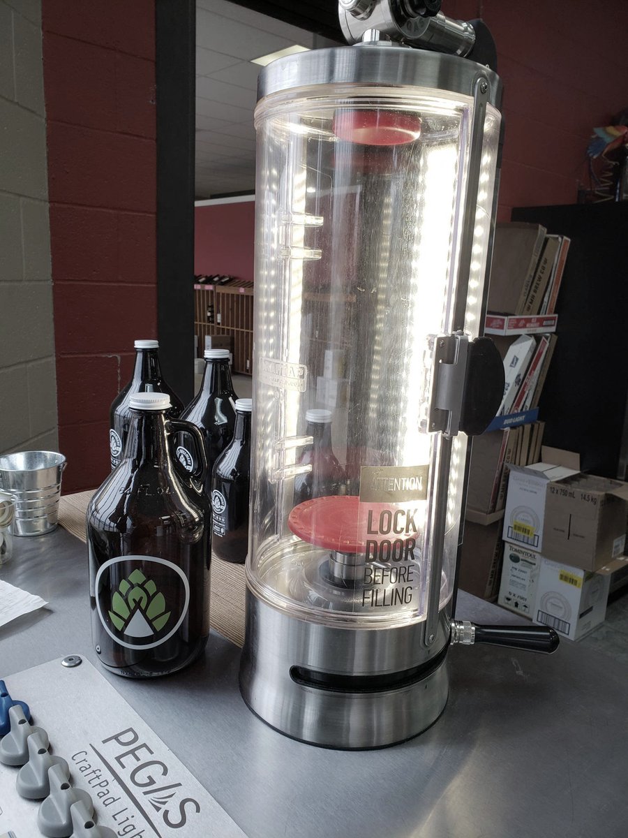 Tracksidebeer's tweet image. Come fill your growlers with 6 rotating Alberta Beer taps on our Pegas Craft Tap Filler! Guaranteed freshness for up to 3 weeks unopened! #Medhat #CraftDraft