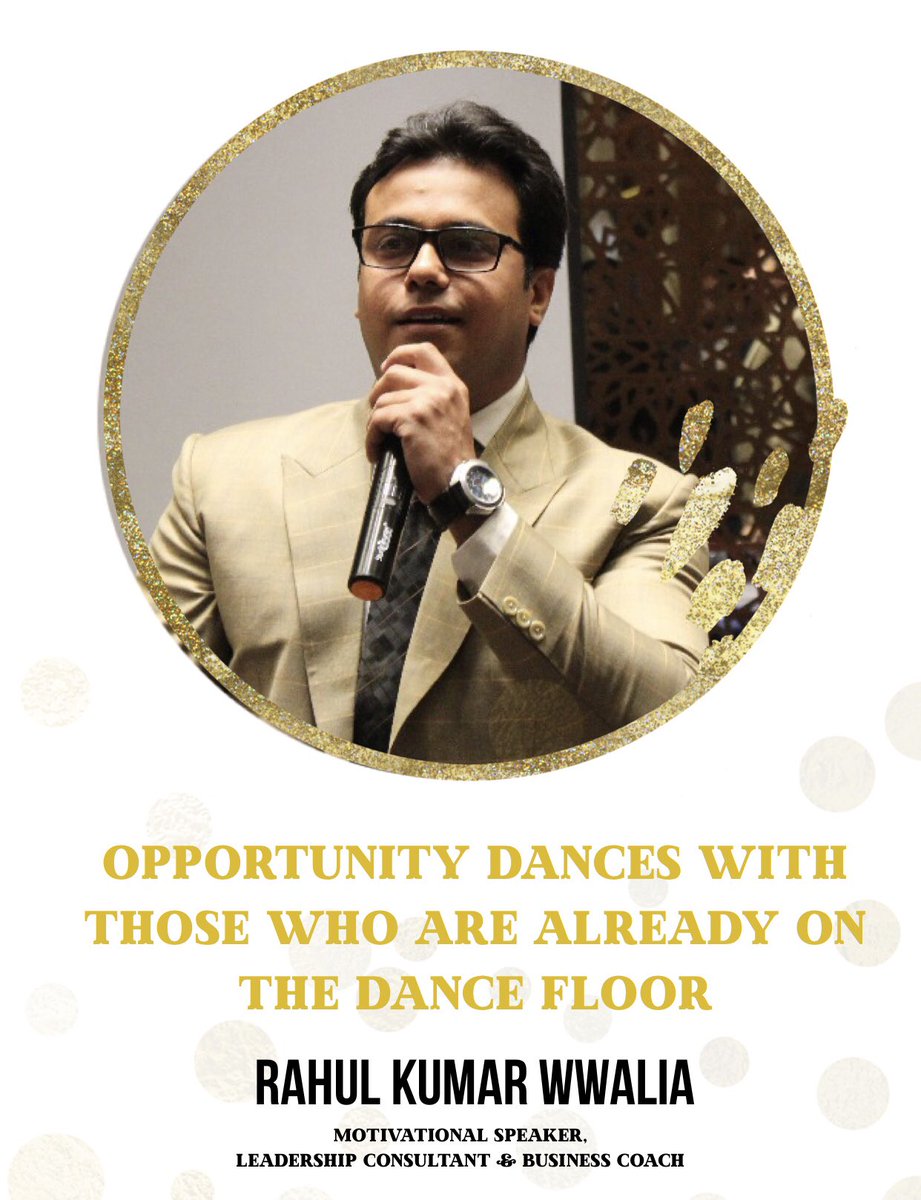 StudioM2016's tweet photo. "Opportunity dances with those who are already on the dance floor.β - Rahul Kumar Wwalia
#rahulwalia #rahulkumarwalia #lifequotes #lifecoach #entrepreneurlife #lifelessons #luxurylifestyle #humantrainer #BrainTrainer #trainyourbrain #businessquotes #businessman https://t.co/upHlCwKJQ5