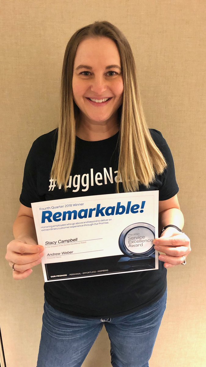 Andrew Weber (@weberanj) on Twitter photo Look at @stacycampbell75 with her Q4 Service Excellence Award certificate!!! Proud of all you do for the team and our customers!!! <a href="/carawfields/">Cara Fields</a> <a href="/anthonyetuggle/">Anthony E. Tuggle</a> Look at @stacycampbell75 with her Q4 Service Excellence Award certificate!!! Proud of all you do for the team and our customers!!! <a href="/carawfields/">Cara Fields</a> <a href="/anthonyetuggle/">Anthony E. Tuggle</a>