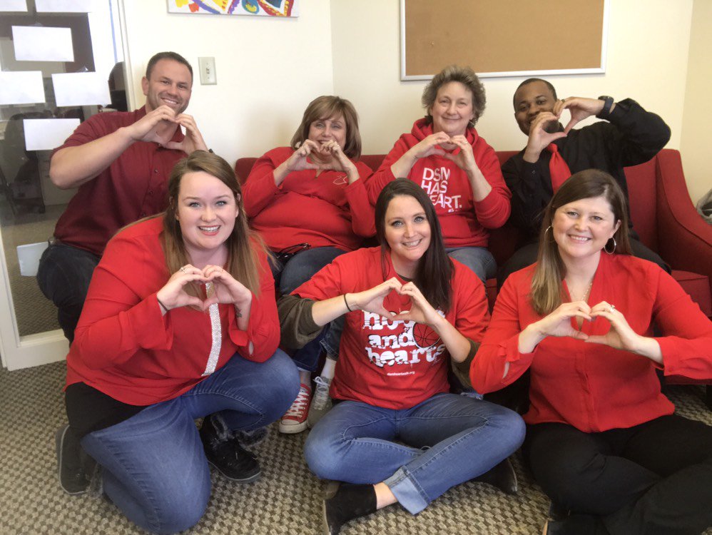 AHAIowa's tweet photo. Our Iowa offices are wearing red today! Share which is your "local" office 👍 for Central Iowa or comment for Eastern Iowa. We appreciate all of you who have worn red with us today. Keep the pictures coming tag @AHAIowa and use #GoRedIA #WearRedDayIA https://t.co/mvAefLYx9K