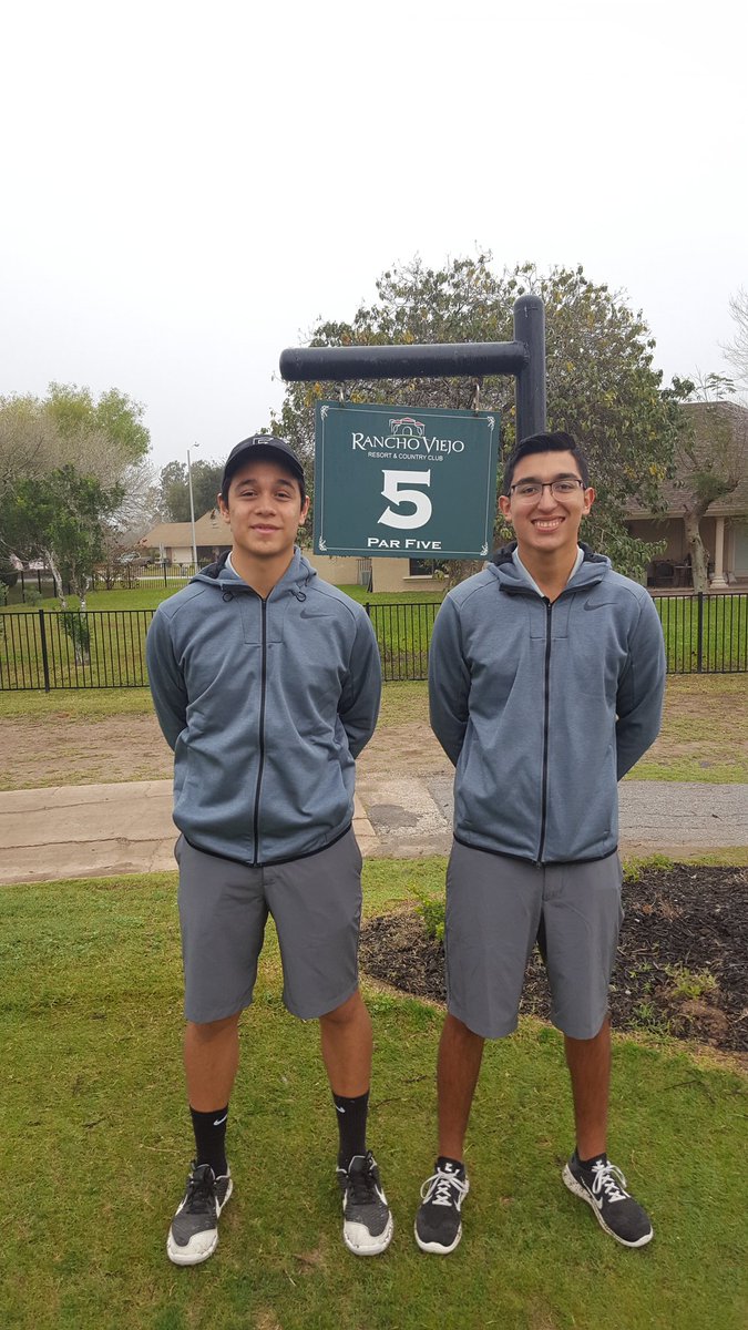 GumeLaurelJr's tweet photo. Jayden and Easton are playing golf at the Los Fresnos Invitational at Rancho Viejo GC. #hititagain @WeslacoISD @WEHSSports_ @WEHSWildcats https://t.co/J8RyzJ0gtx