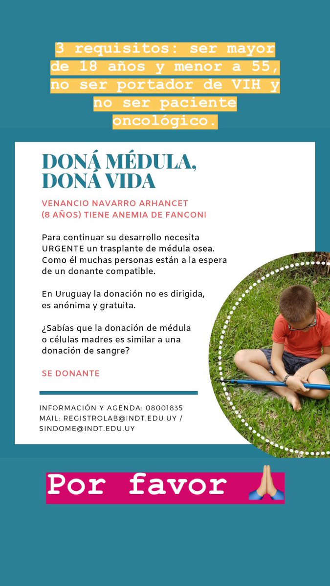 Nos ayudan a darle un donante a #venicio dale RT! 🙏🏼🙏🏼🙏🏼
