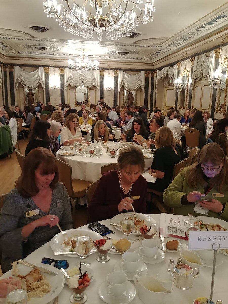 Another full lunch at Courage to Risk! We love <a href="/TheBroadmoor/">The Broadmoor</a>! #CTR2019