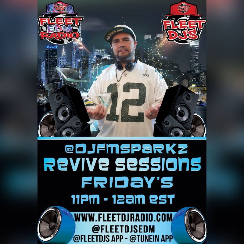 therealdjspins's tweet image. Join @djfmsparkz tonight 11pmest #ReviveSessions @fleetdjsedm @njfleetdjs #ReviveProductions On Fleetdjradio.com  Mixing all your favorite #Housemusic  #Edm #soulfulhouse  #techhouse #deephouse #wherethebeatbeggins #liveradioshow #housemusicalllifelong @fleetdjs