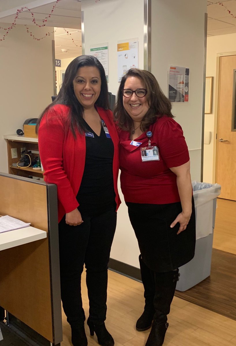 docrenee's tweet photo. Thanks to the MICU leadership for supporting women’s heart health!  Go Red!  #pdxgoesred ⁦@OHSUWomens⁩ https://t.co/dOAf8WzEhU