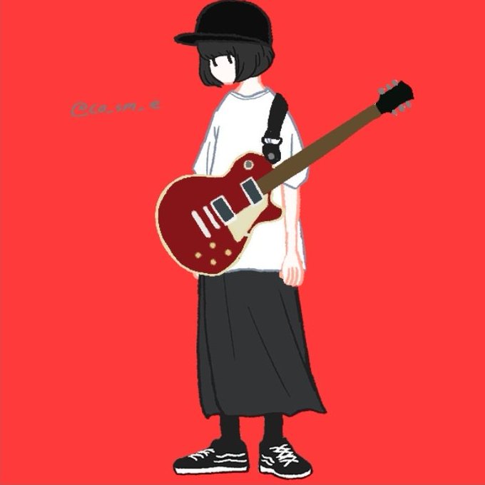 「黒髪 ギター」のTwitter画像/イラスト(古い順)