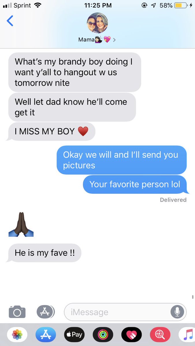 Macenzie_Lynne's tweet photo. Mom loves Brandon more lol https://t.co/VwgclGdHWn