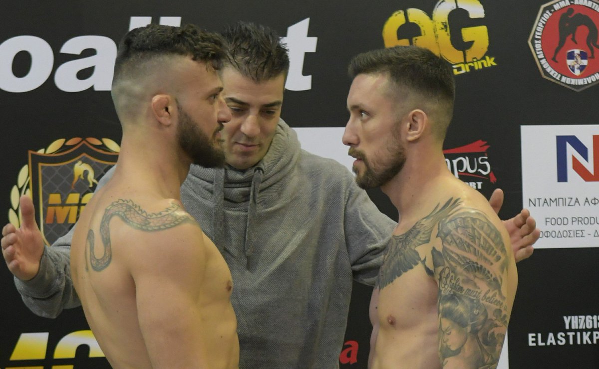 McpGreece's tweet photo. #MCP9 #MMA Main Event - Weigh-in MCP9 Mma Challenge PRO
@athinodoros300 Michailidis vs Giannis Michalopoulos
▶️PAY TV MCP9 7.99 $ 02.02.2019 18,00 ΕΕΤ
https://t.co/PDHJ2I9vYy … … … … #GREECE #8gEnergyDrink #SuperFighters #GoalBet #Masima #AIRPARKPLUS #PolitikPres https://t.co/gtqO2DE9HB