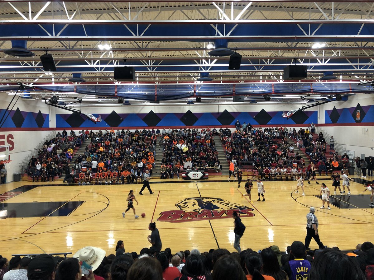 reedejp's tweet photo. #15 Globe Lady Tigers vs #1 San Carlos Lady Braves, capacity crowd @azc_obert @AZSPORTSNETWORK @AZPreps365 @ndnsports @kevinmccabecbs @Native_NewsNet @Davidna09436445 @ITANativeSports @UNITYInc76 @GreggRosenberg1 @AZPrepSpotlight @azc_preps https://t.co/X524caAOHV