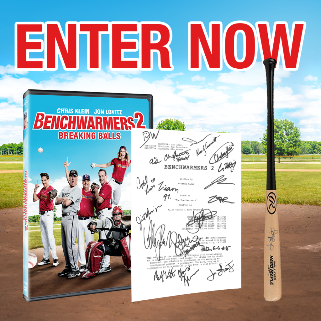 benchwarmers's tweet photo. Enter the Benchwarmers 2 Sweepstakes for your chance to win signed scripts, signed bats, signed balls, jerseys and copies of the DVD! https://t.co/Eddk9Q7y0a 

o. Pur. Nec. Ends 2/6/19. Canada (excluding Quebec) and 50 U.S. &amp; D.C., 13+. Rules: https://t.co/Eddk9Q7y0a . https://t.co/yaaMvL8lLg