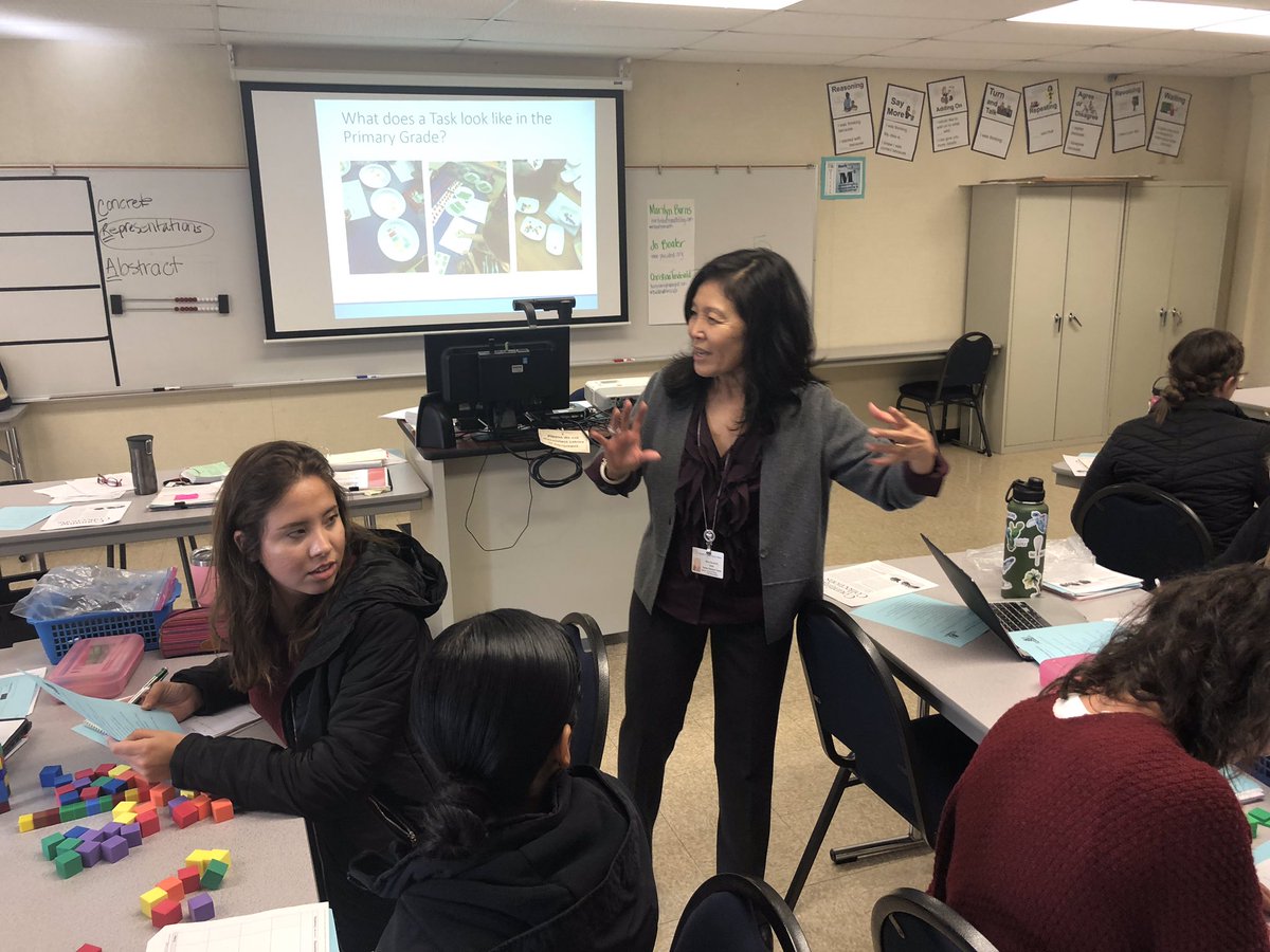 mptorres_math's tweet photo. Always a great day when the K-5 Math Office supports our student teachers in Long Beach Unified. #standardsfirst #mathtasks #ProudToBeLBSUD @LBUSD_MATH https://t.co/TkfIGFhnsK