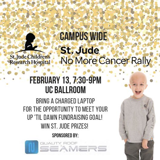 UTDMemphis's tweet photo. Join us for our last No More Cancer Rally of the year! Get ready for the opportunity to reach your fundraising goal! #stjudeutd #UTDMemphis https://t.co/1HeO2PKB8x