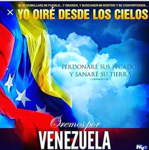 ieplamacaracuay's tweet photo. Ninguna oración Dios deja sin respuesta sigamos orando por VENEZUELA #iepla #Dios#amor#fe#Venezuela https://t.co/MKyEWx9RT3