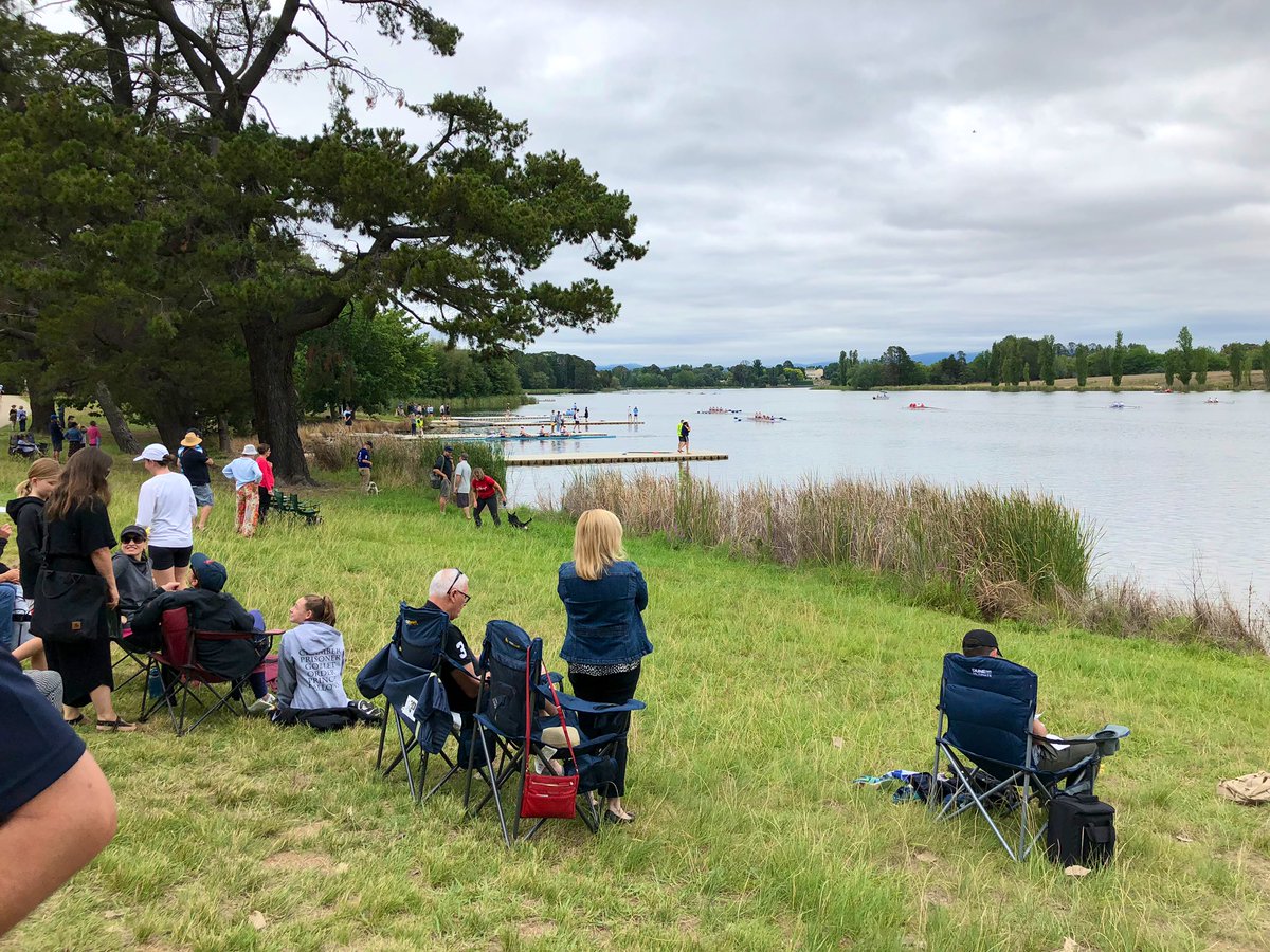 Beautiful way to start the new school year at the @CanberraGrammar Regatta down at the Lake. Lots of tired rowers after the camp week but great racing. Great to see the CGS @CodeCadets down here too, drone filming and relaying footage of the finish line. Enjoy.