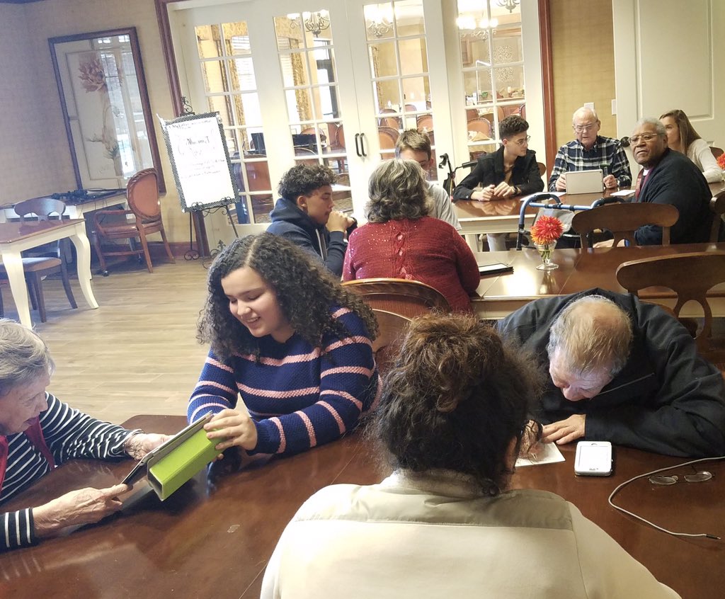 The residents at Hickory Woods taught us an important lesson yesterday: it’s never too late to learn! Our students had a great time answering their questions regarding technology and assisting them in any way possible. We can’t wait to return soon!
<a href="/LHSintheNews/">LaVergne High School</a> #LaVergneInteract