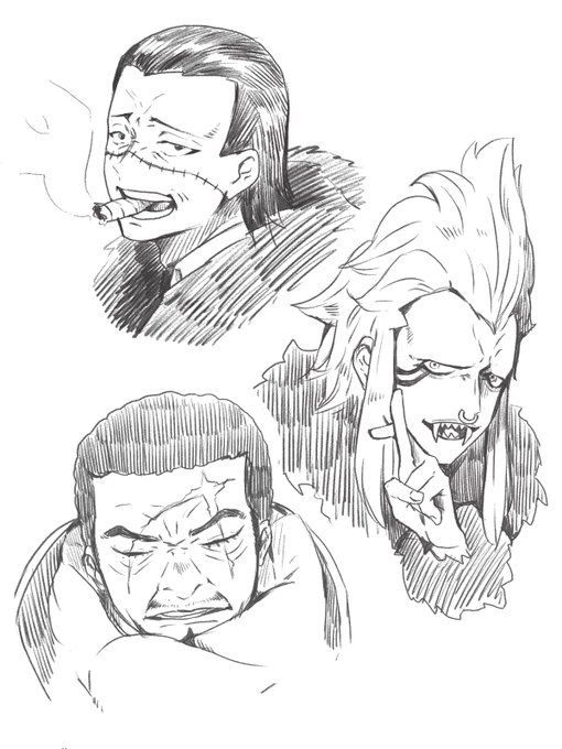 ワンピース追いついたからとても好きなキャラらくがき 