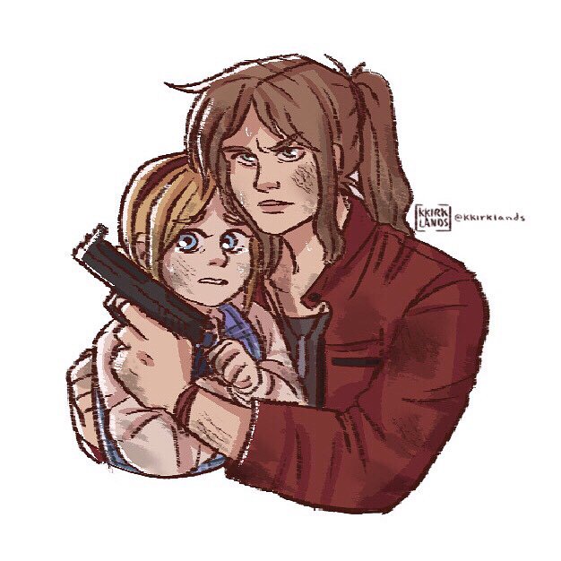 Real proud mom Claire Redfield protecting her daughter Sherry Birkin 😭❤️
#RE2 #RE2Remake