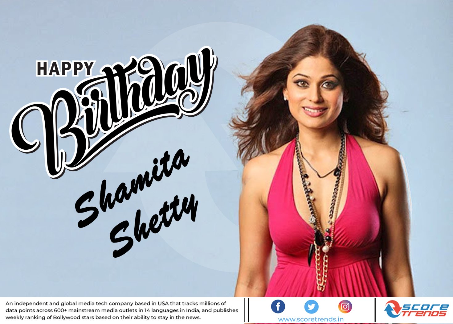 Score Trends wishes Shamita Shetty a Happy Birthday!! 