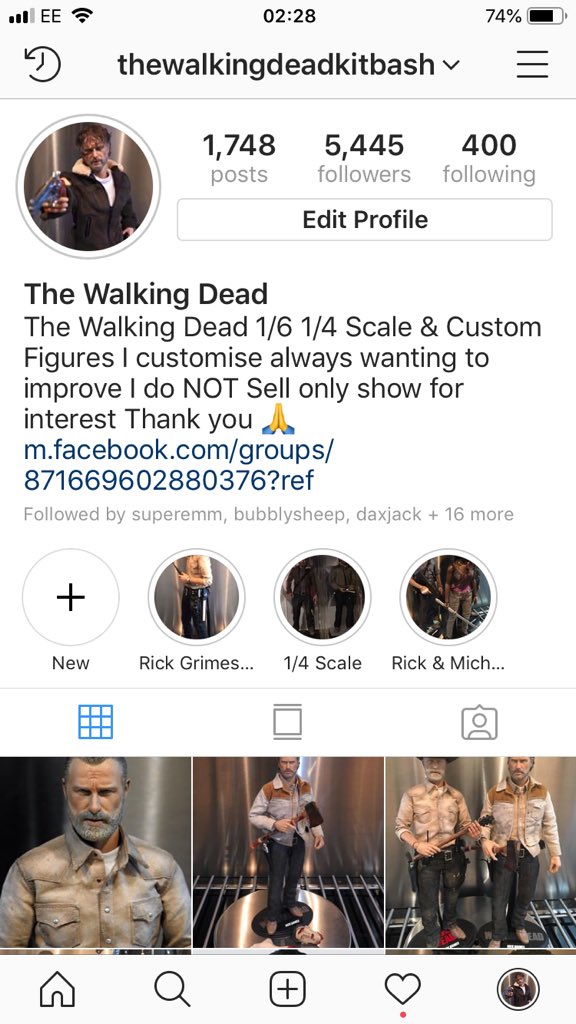 1:6 Custom Rick Grimes Follow my Custom Figures on Instagram &amp; Facebook The Walking Dead Kitbash For Info and Help on Making your own Personal Custom Figures from Custom Artists