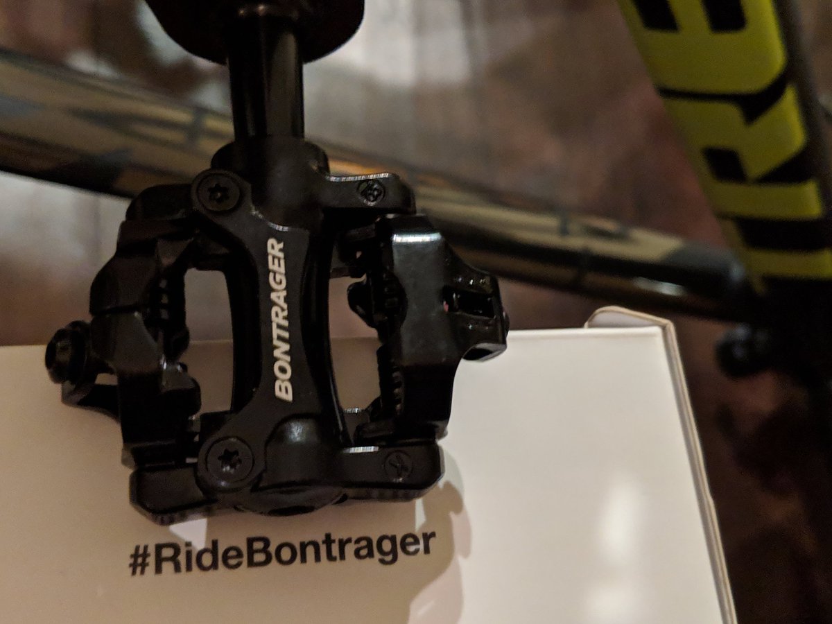 gorunner's tweet image. MTB bike pedals changed. #RideTrek &amp;amp; #RideBontrager. Nutrition is powered by #NuunHydration