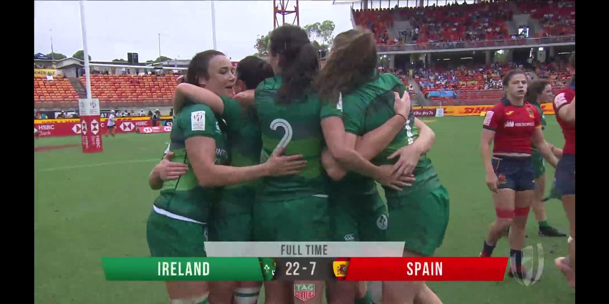 History! 😱😁🎉 Too early for any witty comments, just well done #irew7s #Sydney7s #HSBC7s