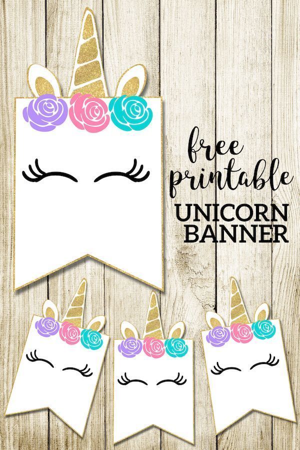 micah klug on twitter just pinned to cricut free printable unicorn decorations party banner easy unicorn birthday party or baby shower decor gold pink purple and aqua papertraildesign unicorn unicorns unicornparty unicornbirthdayparty