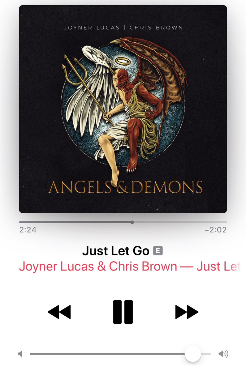 cindywortiz's tweet image. Y’all, download this now!! 🔥🔥⁦@JoynerLucas⁩ ⁦@chrisbrown⁩ #JustLetGo #AngelsAndDemons