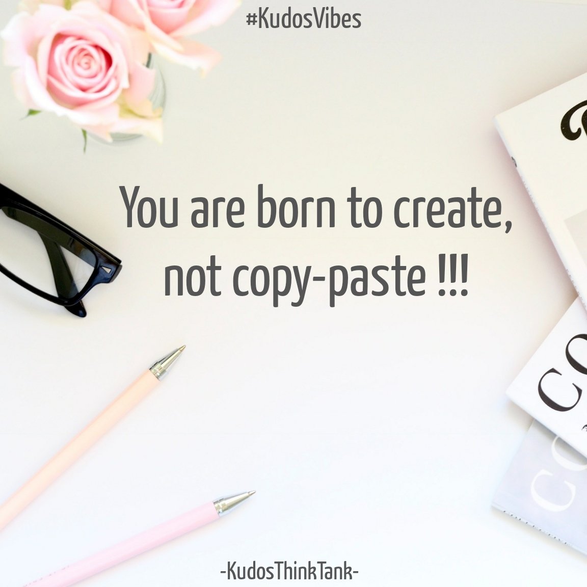 MrContentFreak's tweet photo. Super Saturday Morning !!!
You are born to create, not copy-paste !!!
#KudosVibes #KudosThinkTank #SaturdayMotivation #SaturdayThoughts #SaturdayVibes #BornToCreate https://t.co/Xl79KGSNS8