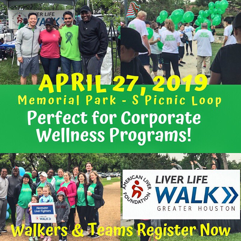 Need points for your corporate wellness program? Walk with us! Register here liverlifewalk.org/houston/
#ABC13 #Baytownproud #baytowntx #cirrhosis #cancer #corporatewellness #doctorpatientrelationship #FattyLiverDisease #FattyLiver #HepB #HCC #HepHIV2019 #patients #houstonwalkers