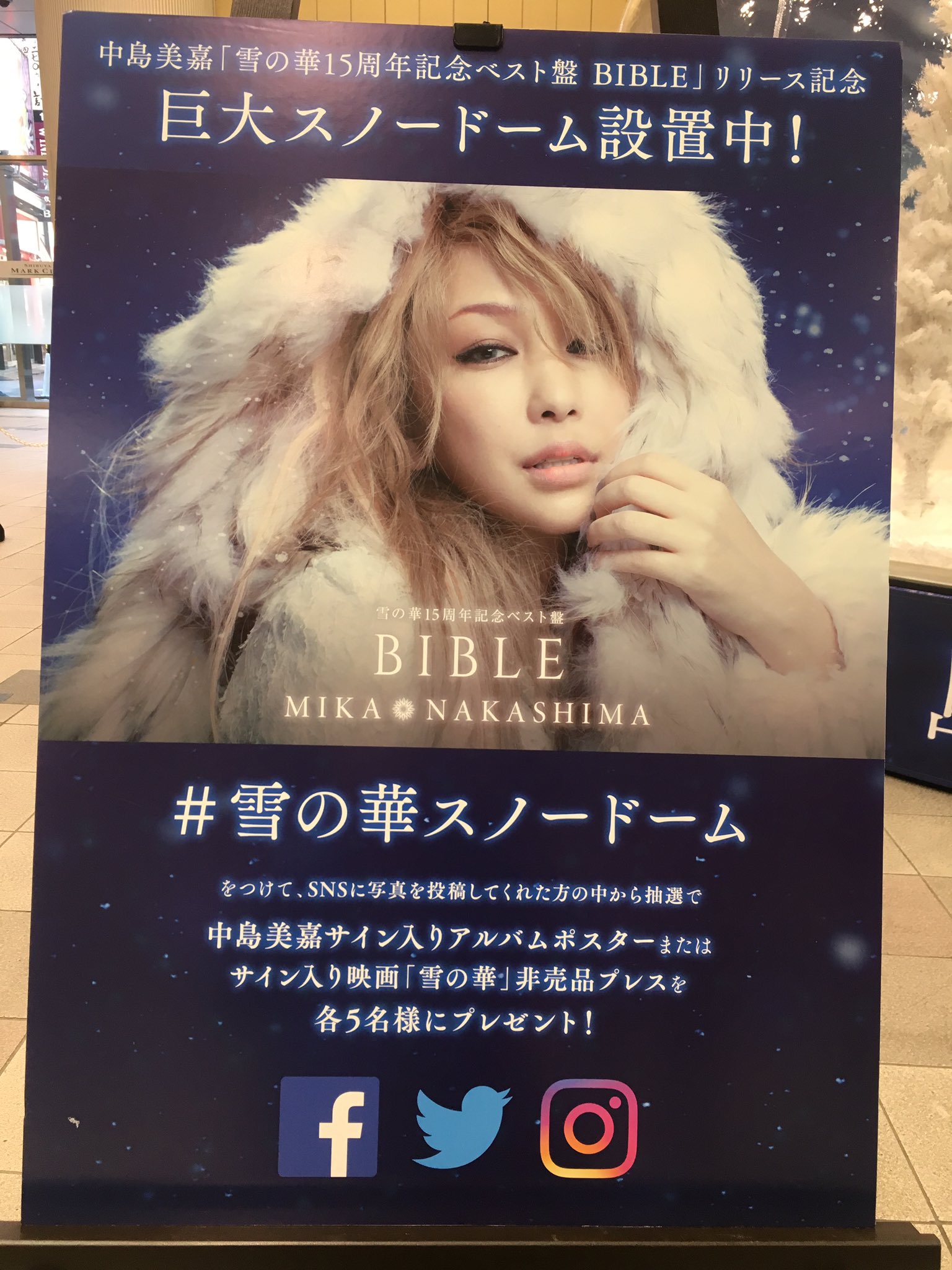 中島美嘉 サイン入 写真