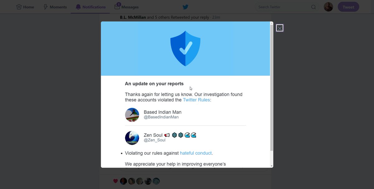 PoliticalAnt's tweet photo. When you run across hateful and bigoted people on @Twitter who violate the rules, do not get into fights with them. Report them. Twitter will deal with them. #ReportTheHate https://t.co/MiAljA0dEA