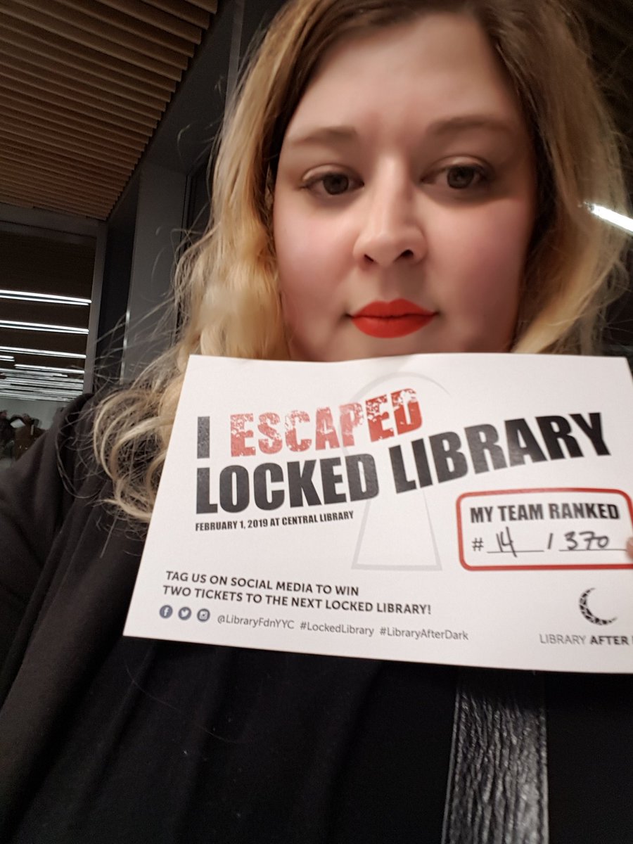 kathalcyon's tweet image. We did okay I guess @LibraryFdnYYC #LockedLibrary