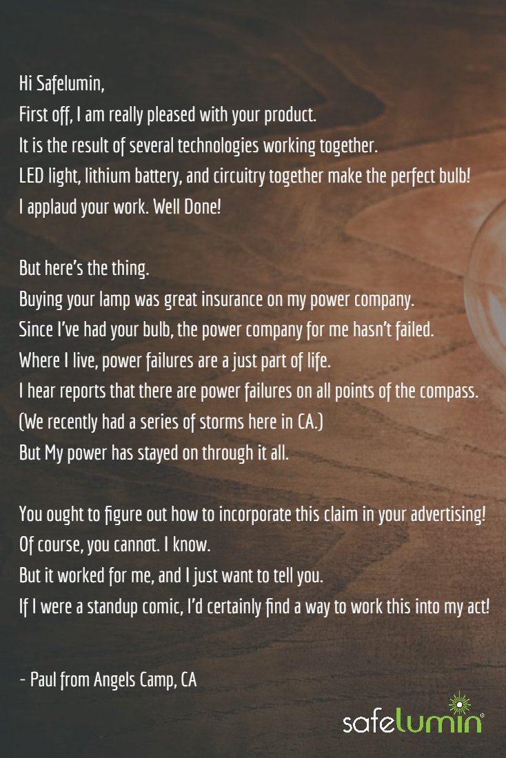 safelumin's tweet image. We love hearing when people enjoy our product! We couldn&apos;t do what we do without our amazing customers. #SafeLumin