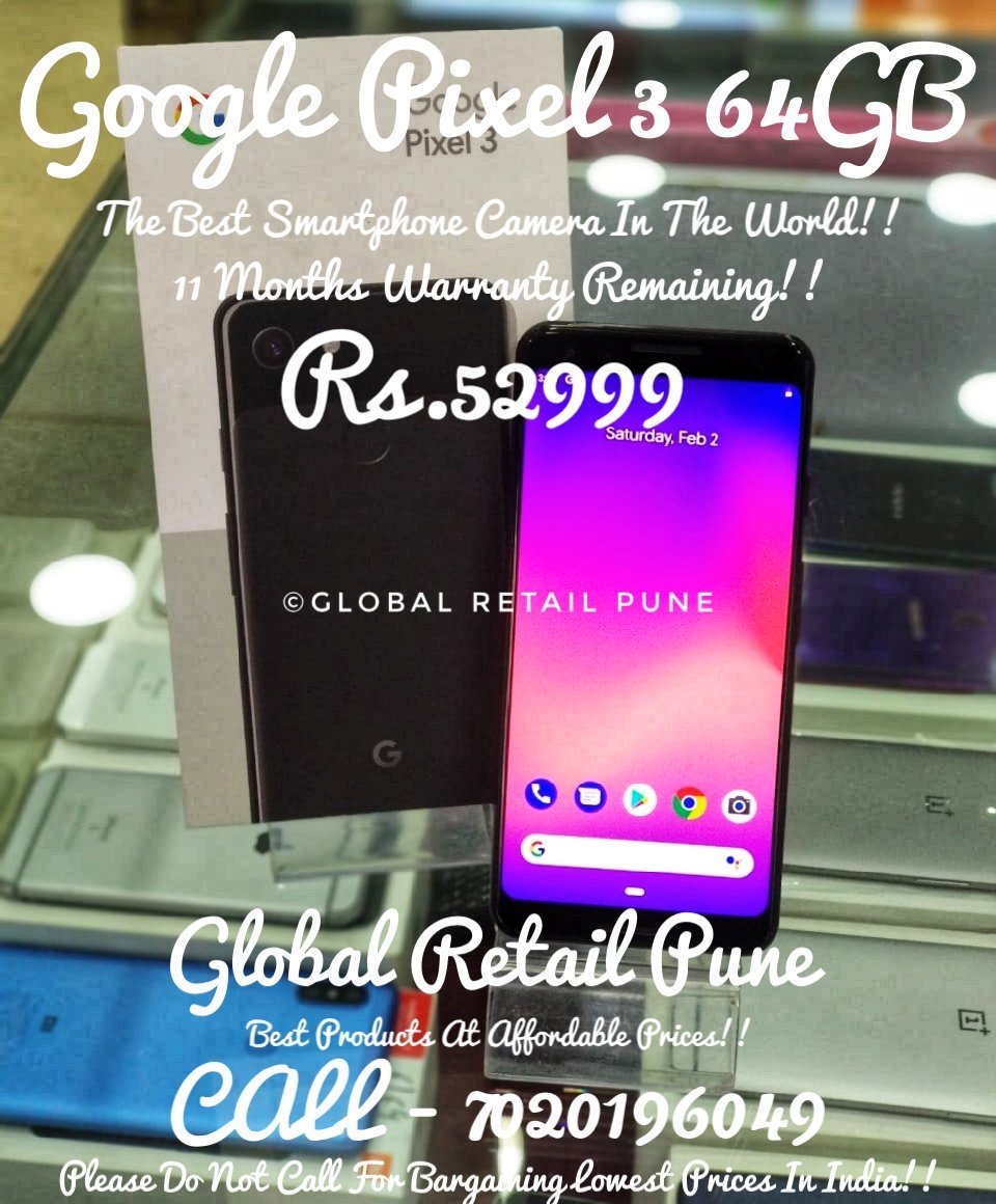 Google Pixel 3 64GB : The World's Best Smartphone Camera Phone!! ❤️😎🙏

#googlepixel3 #google #googlepixel #googlepixelcamera #pixel3 #pixel3photography #googlepixel3photography #camera #smartphonecamera #bestcamera #bestsmartphone
#pune #punekar #globalretailpune #buybackmart