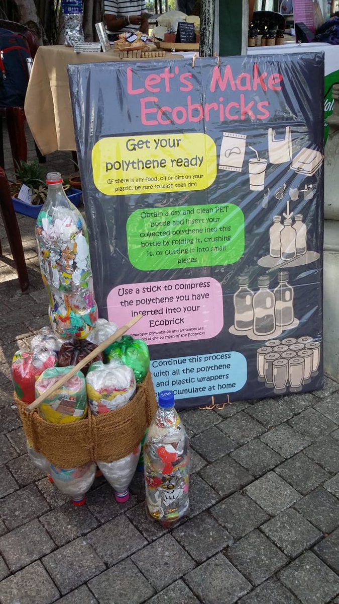 ECOVSL's tweet photo. Let's make Ecobricks 

Visit our stall
You can learn a great solution for Domestic #Waste 
ගෘහස්ත කසළ කළමනාකරණය ගැන දැනගන්න කැමතිද? 
Every Saturday @GoodMarket_ 

#learningisfun #ZeroWaste #WasteManagement #naturelovers #SaturdayMotivation #ecofriendly #volunteers https://t.co/xu6jlBF6rh