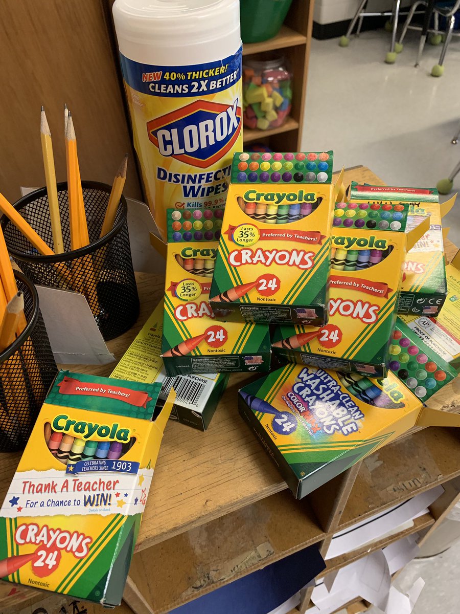 New crayons have my kinderbabies super excited.... it’s the little things! <a href="/ridgeviewraptor/">Ridgeview Elementary</a> <a href="/WCDE_TN/">WashingtonCoSch TN</a>
