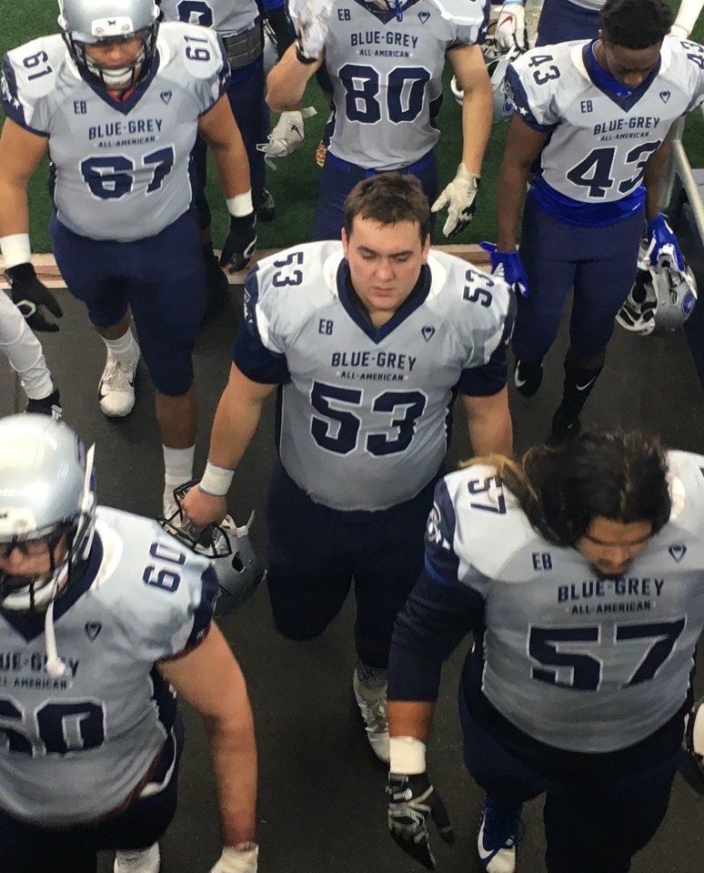 Kaden played a great game in Texas at the Blue grey All-American game Tuesday! Proud of all your hard work!